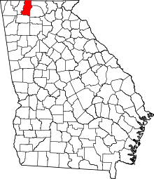 Map of Georgia highlighting Murray County.svg