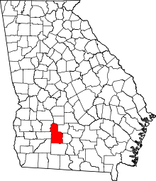 Map of Georgia highlighting Worth County.svg