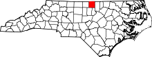 Map of North Carolina highlighting Person County.svg