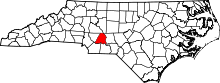 Map of North Carolina highlighting Stanly County.svg