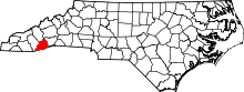 Map of North Carolina highlighting Transylvania County.svg