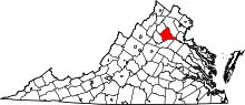 Map of Virginia highlighting Culpeper County.svg