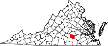 Map of Virginia highlighting Nottoway County.svg
