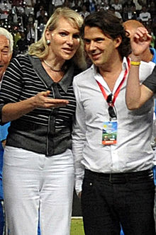 Margarita Louis-Dreyfus et Vincent Labrune,  lors du Trophée des champions 2011.