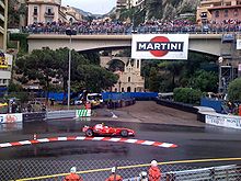 Photographie de Felipe Massa dans la courbe de Sainte Devote