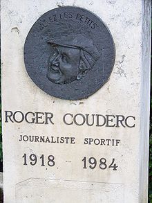 Stèle consacrée à Roger Couderc, à Mauvezin