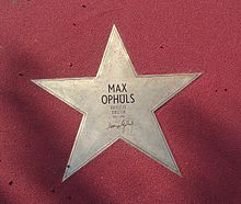 Accéder aux informations sur cette image nommée Max Ophüls - Boulevard der Stars.jpg.