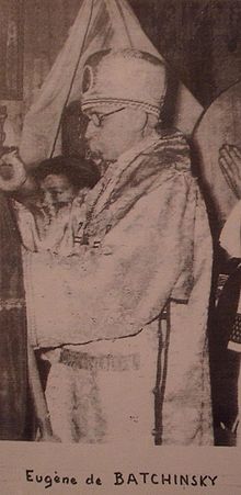 Mgr de Batchinsky en ornements d'évêque