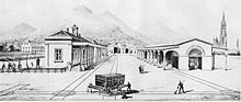 La gare de Thann en 1839