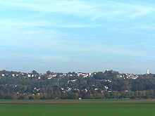 La commune vue de l'ouest.