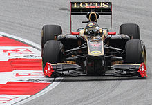 Photo de la nouvelle livrée des Renault à la suite du partenariat avec Lotus