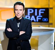Philippe Vandel sur le plateau de son émission Pif Paf