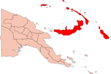Localisation de la région (en rouge) dans le pays.