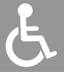 Pictogramme représentant une personne handicapée