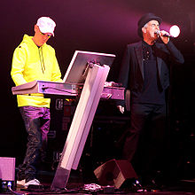 Chris Lowe et Neil Tennant en spectacle à Boston en 2006