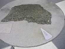 Morceau de la piste en ciment de 1916
