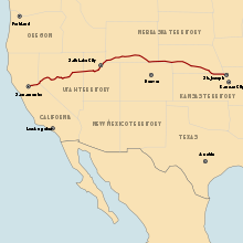 Pony Express Route.svg
