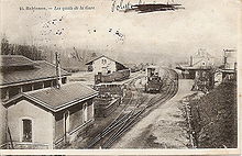 La gare de Robison, avant 1904, du temps de l'exploitation vapeur par la Compagnie du Chemin de fer de Paris à Orléans.