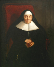 Portrait de Marie Perras (1860) Collection permanente du Musée des Sœurs de Miséricorde, Montréal, Québec[1]