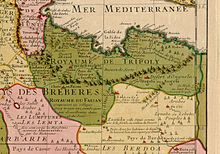 Le Royaume de Tripoli en 1707