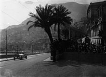  Photo de Caracciola pilotant une Mercedes-Benz SSK au Grand Prix automobile de Monaco 1929.