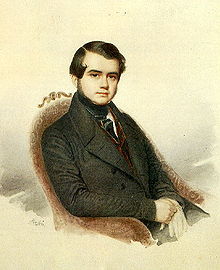 Portrait du comte Sollogoub vers 1840, par E. Rossi