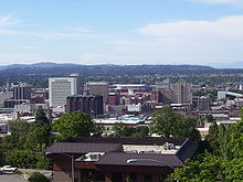 Photographie prise en hauteur de Spokane