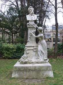 Statue d'Ed. Pailleron, Paris Parc Monceau