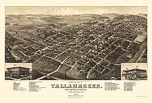  Vue de Tallahassee en 1885.