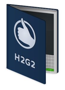 Accéder aux informations sur cette image nommée The Hitchhiker's Guide to the Galaxy, "H2G2".svg.
