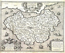 la carte d'Utopia d'Abraham Ortelius
