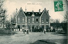 La gare de Mouy-Bury au début du XXe siècle.