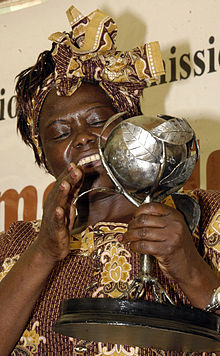 Wangari Maathai en 2006.