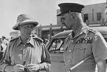 Photographie des généraux Quinan et Wavell en 1941