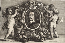 Pieter van Avont dans Paedopaegnion, dessin de Wenceslas Hollar