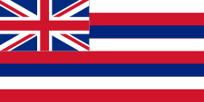 Le drapeau de l'État de Hawaï.