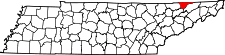 Map of Tennessee highlighting Hancock County.svg