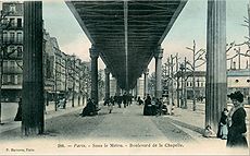 Marmuse 288 - PARIS - Sous le Métro - Boulevard de la Chapelle.JPG