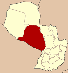 Localisation du département de Presidente Hayes sur la carte du Paraguay