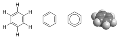 Structure et représentations du benzène