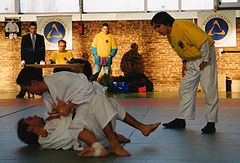 Une des premières compétitions de Gracie jiu-jitsu organisée en France, Paris, 1997