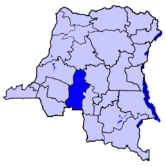 Localisation du district du Kasaï