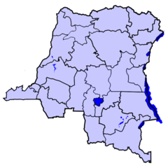 Localisation du district de Tshilenge