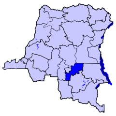 Localisation du district de Kabinda