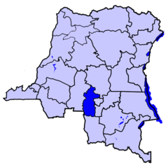 Localisation du district de la Lulua