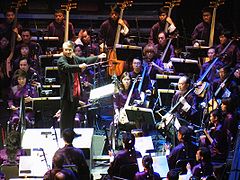 L'orchestre chinois de Honk Kong lors de la cérémonie de clôture des Jeux de l'Asie de l'Est de 2009