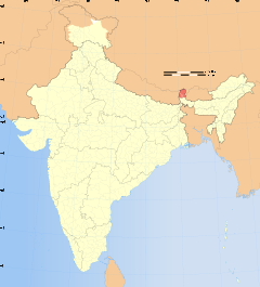 Localisation du Sikkim (en rouge) en Inde