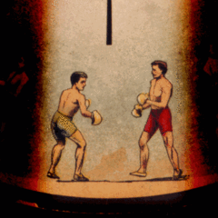 Athletes – Boxing, phénakistiscope de Eadweard Muybridge, 1893