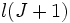 l(J+1)\,