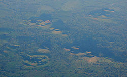 Vue aérienne d'une partie du Butajiri-Silti.